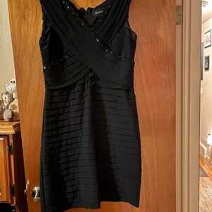 Scarlett Nite Black Mini Dress with Sequin Detail